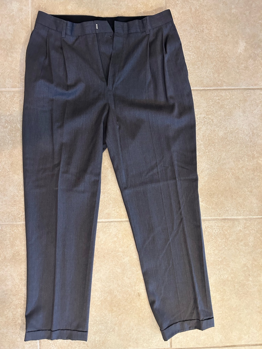 Men's Classic Dress Pants - Charcoal Gray
